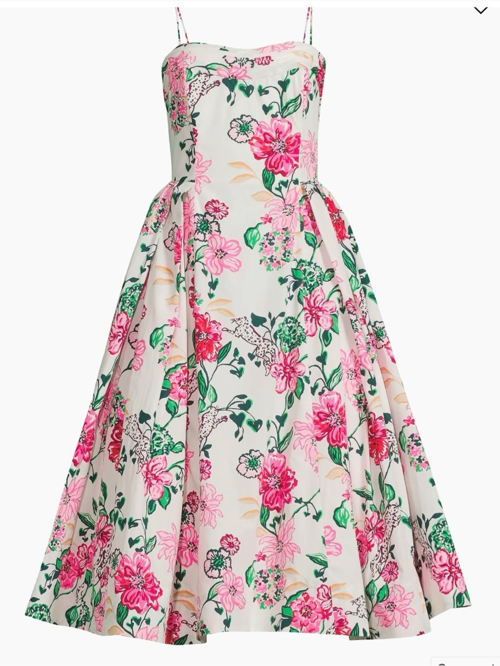 Lilly Pulitzer Lillyanna Midi Dress NWT Coconut Safari Sanctuary Print
